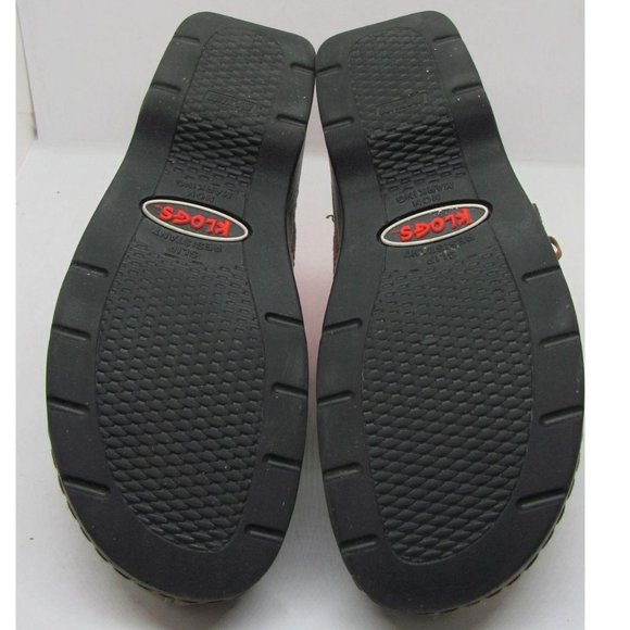 Klogs Leather Austin Clog Taupe Suede Tapestry USA - Picture 10 of 12